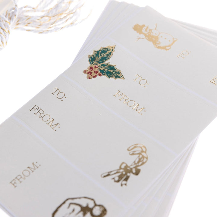 Xmas Icons Holiday Gift Tag & Label Set - Graphique de France