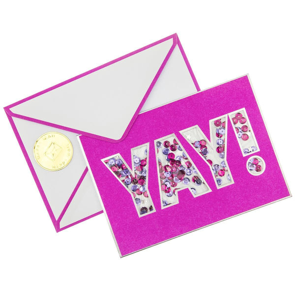 Yay Shaker Congratulations Handmade Card - Graphique de France