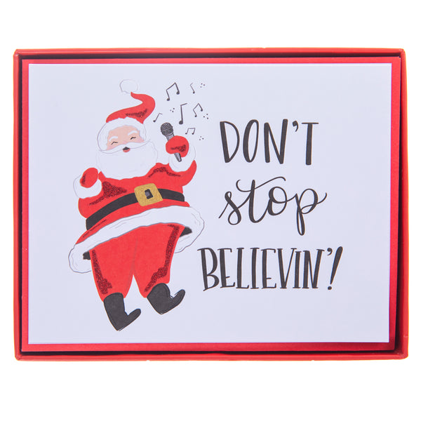 Don't Stop Believin' Mid-Sized Holiday Boxed Card