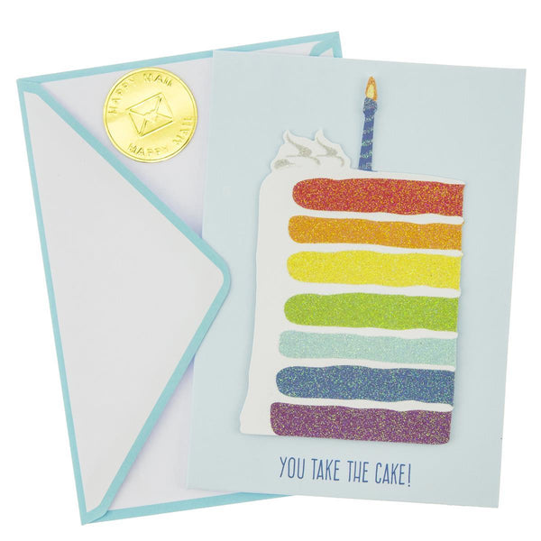 Rainbow Cake Birthday Handmade Card
