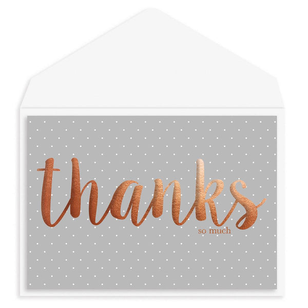 Copper & Dots Thank You Card