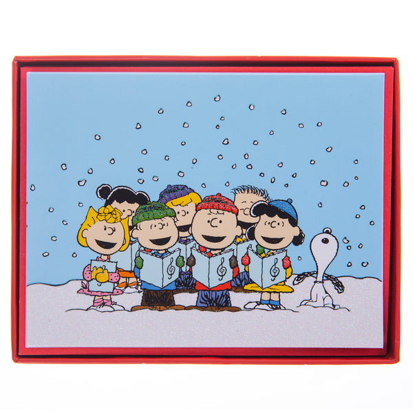 Peanuts™ Choir Mid-Sized Holiday Boxed Card