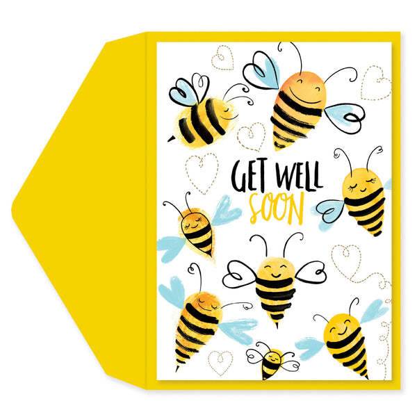 Bees Get Well Card