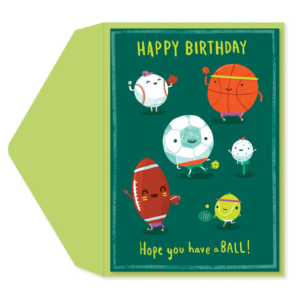 Hope you have a ball Birthday Card