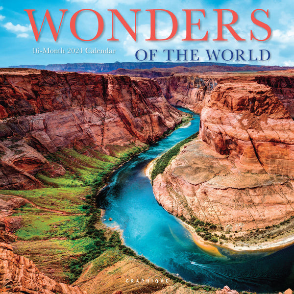 Wonders of the World 12 x 12 Wall Calendar