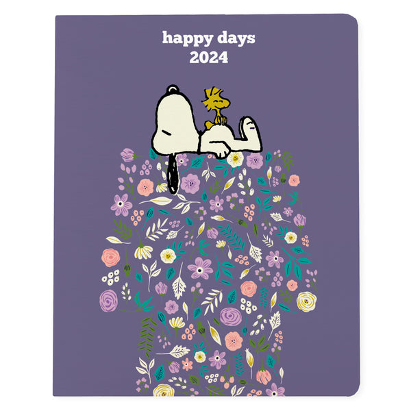 Peanuts™ Floral 8 x 10 18-Month Monthly Planner