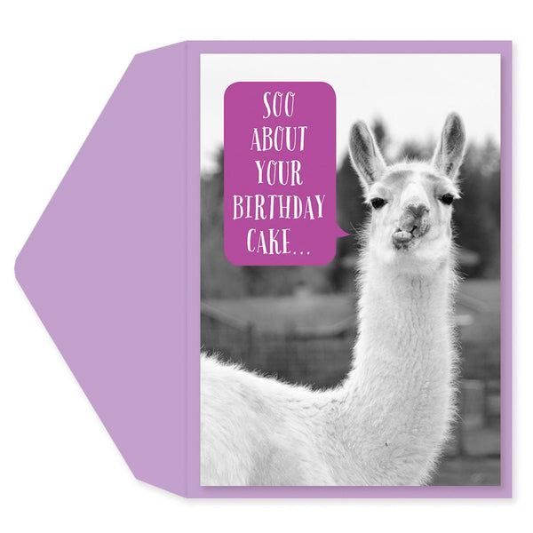 Awkward Llama Birthday Card
