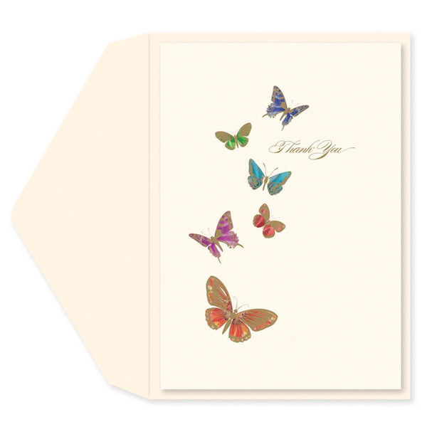 Butterfly Kisses Thank You Card