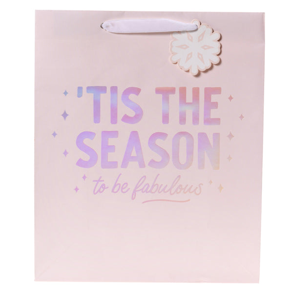Fabulous Pink Large Holiday Gift Bag