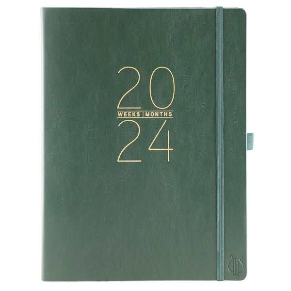 Apollo Collection Green 8 x 10 18-Month Soft Cover Planner