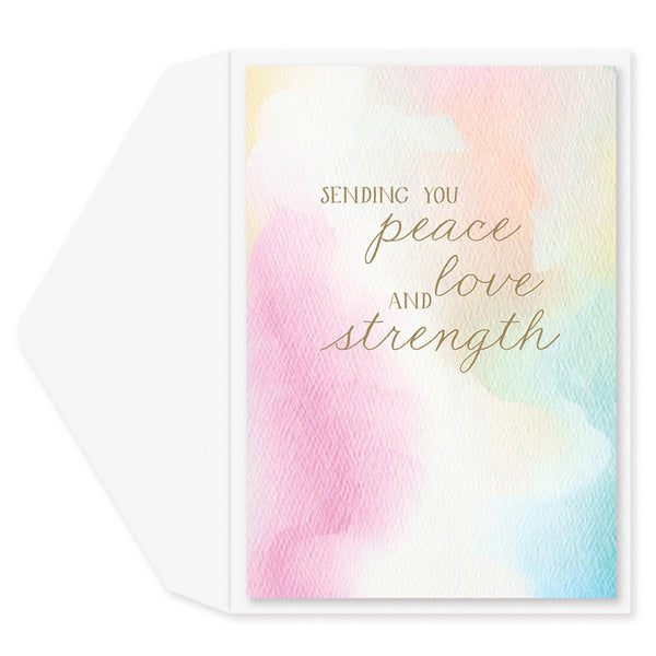 Peace and love Sympathy Card