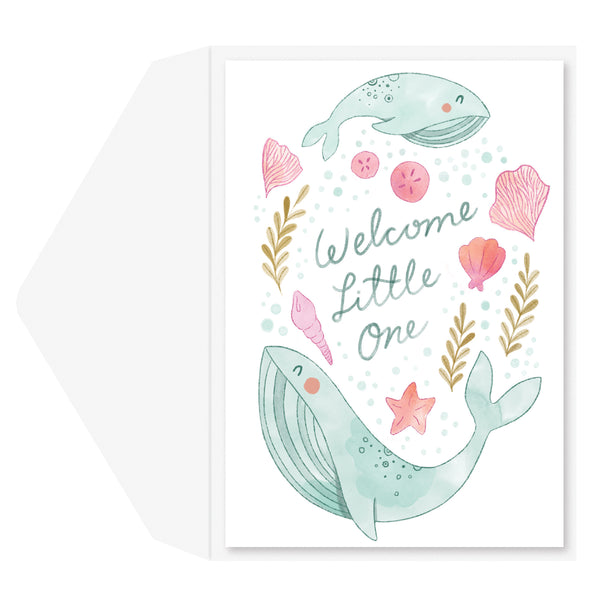 BABY WHALES Baby Card