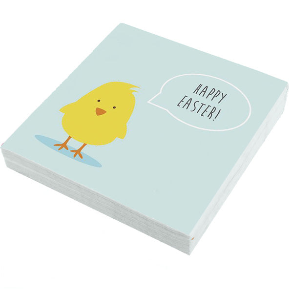 Happy Easter Chick Cocktail Napkins
