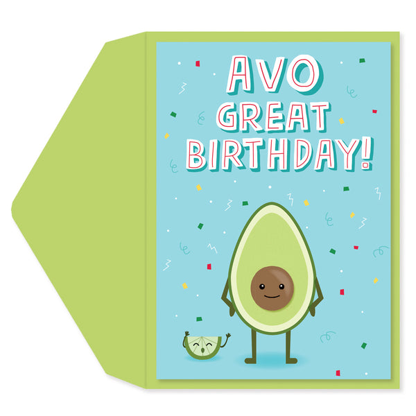 Avocado Birthday Card