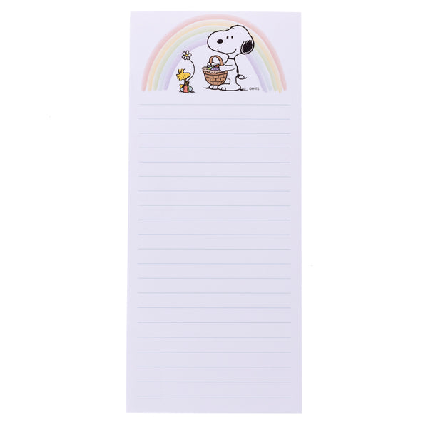 Snoopy Woodstock Rainbow Magnetic Notepad