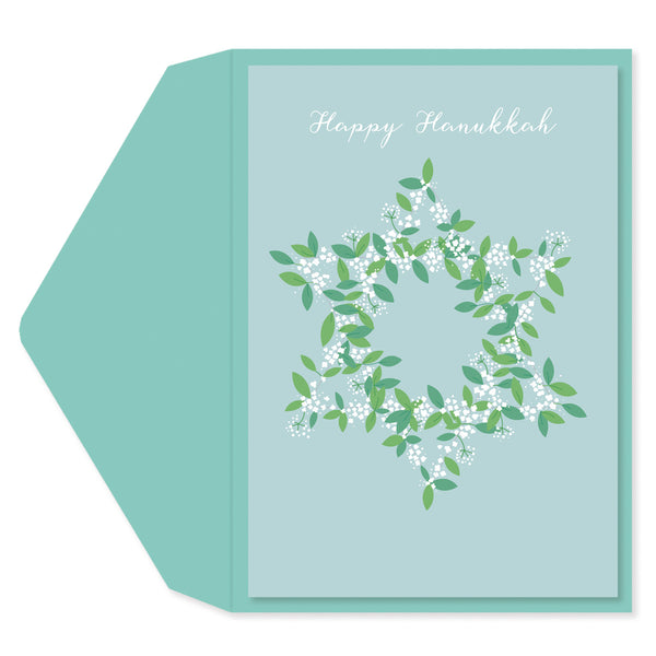 Floral Star Holiday Card