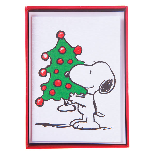 Snoopy Tree Petite Boxed Cards