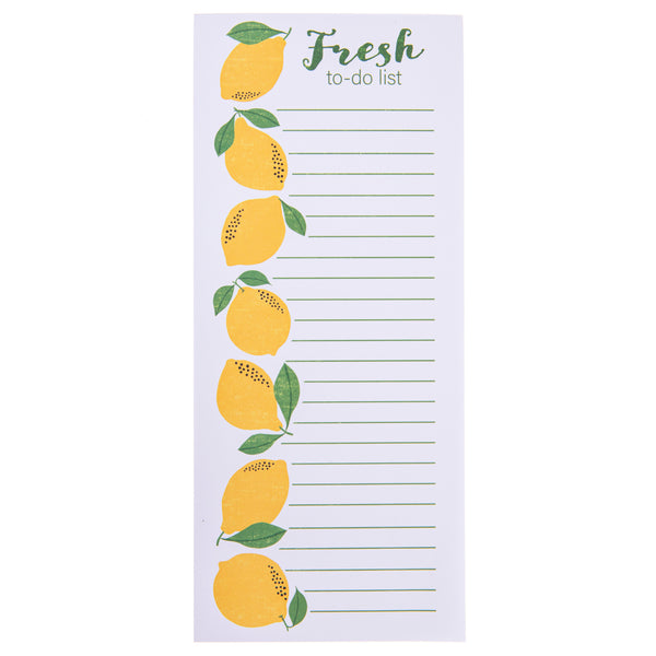 Lemon Yellow Magnetic Notepad
