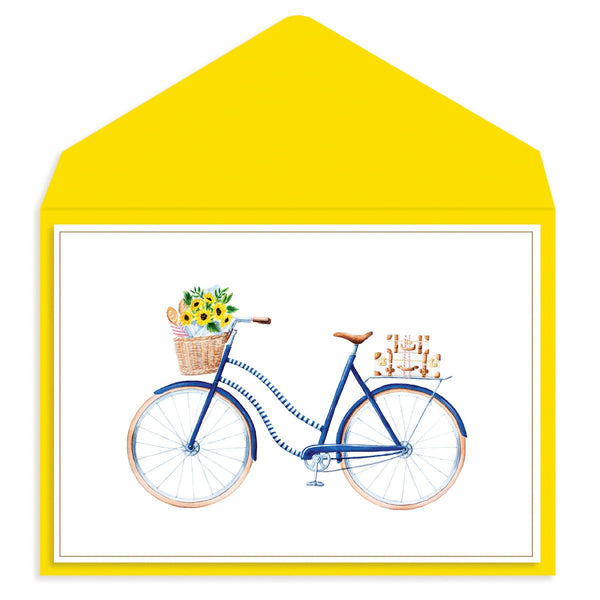 Blue Bicycle Blank Card