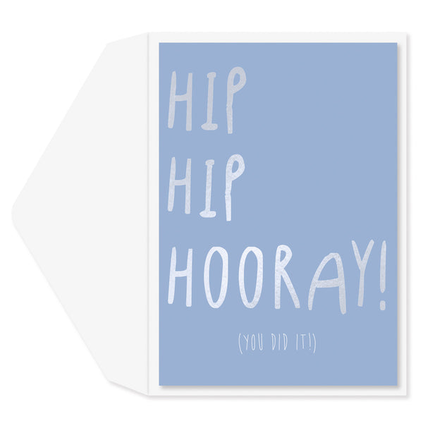 Hip Hip Hooray Congratulations Card
