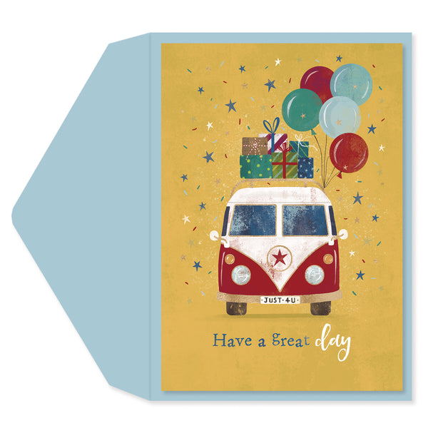 Party Bus Birthday Card
