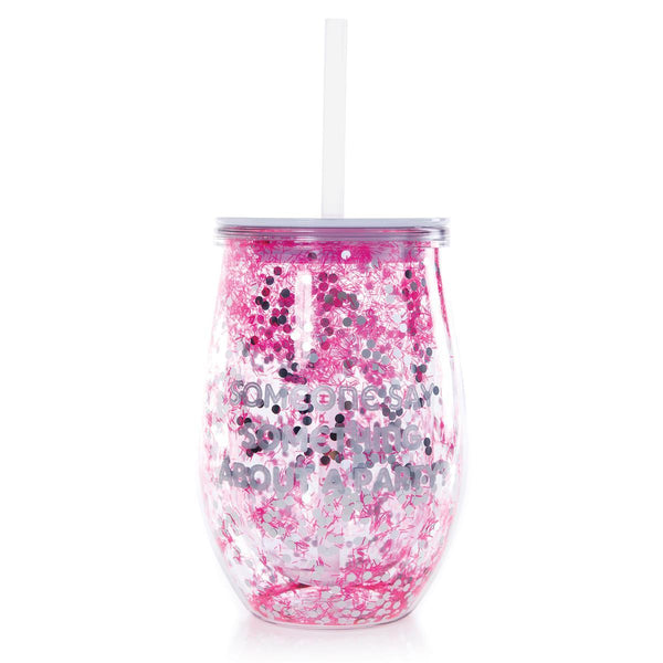 Someone say something about a party Wine Tumbler