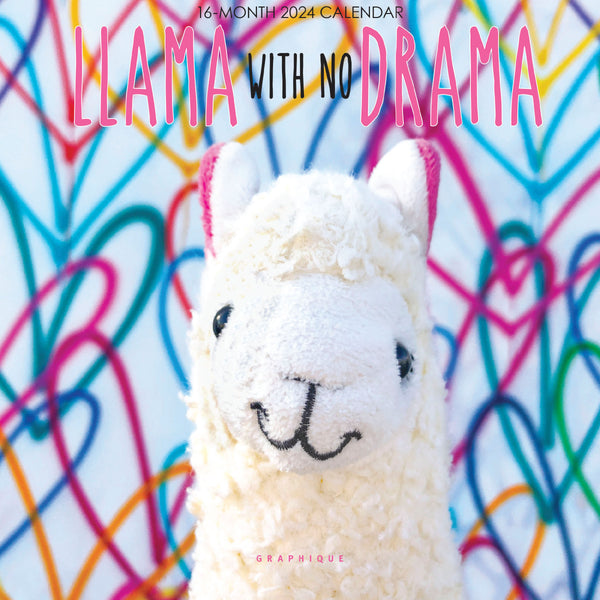 Llama With No Drama 7 x 7 Mini Calendar