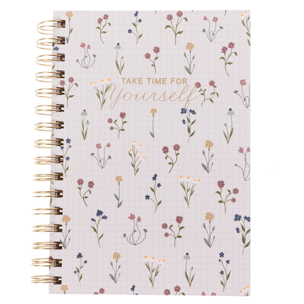Dainty Floral 6 x 8 Spiral Hard Cover Journal