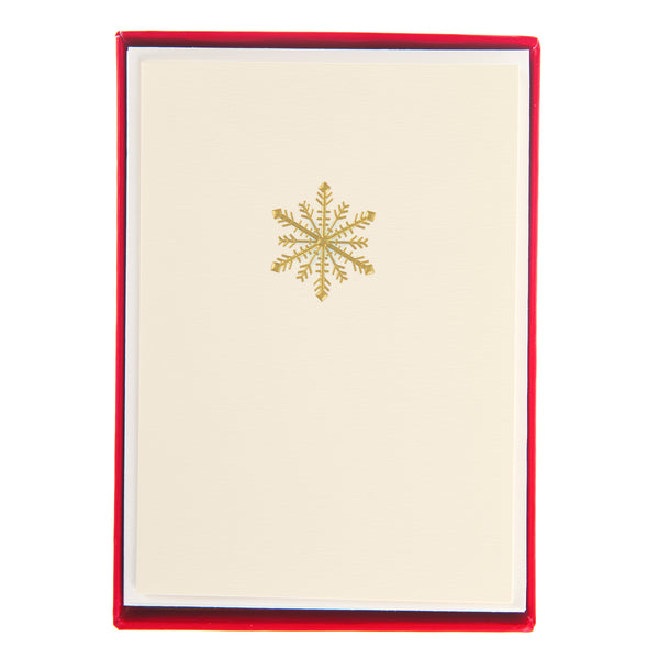 Traditional Snowflake La Petite Noel Holiday Boxed Card
