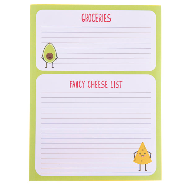 Punny Cheese Large Magnetic Notepad