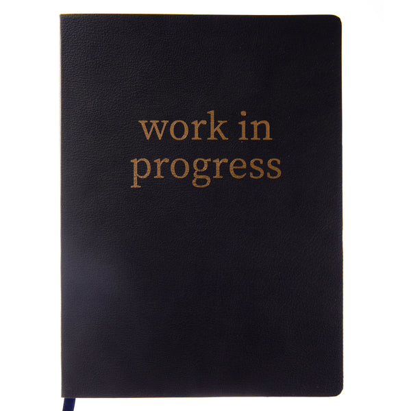 Work in Progress 7 x 9 Vegan Leather Journal