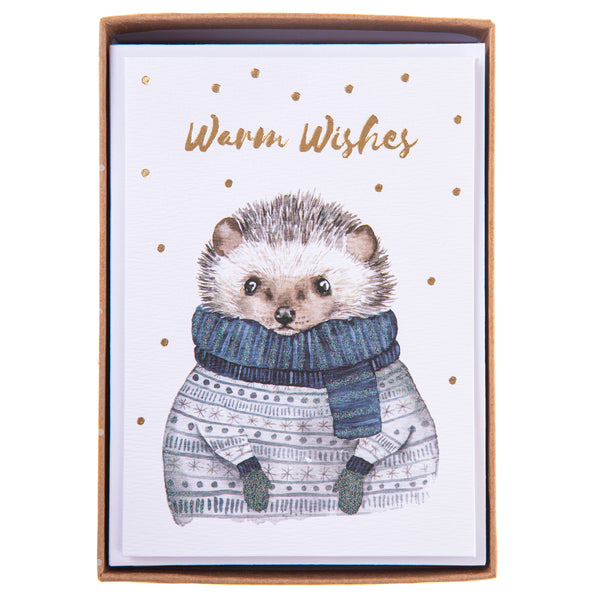 Cozy Hedgehog Petite Boxed Cards