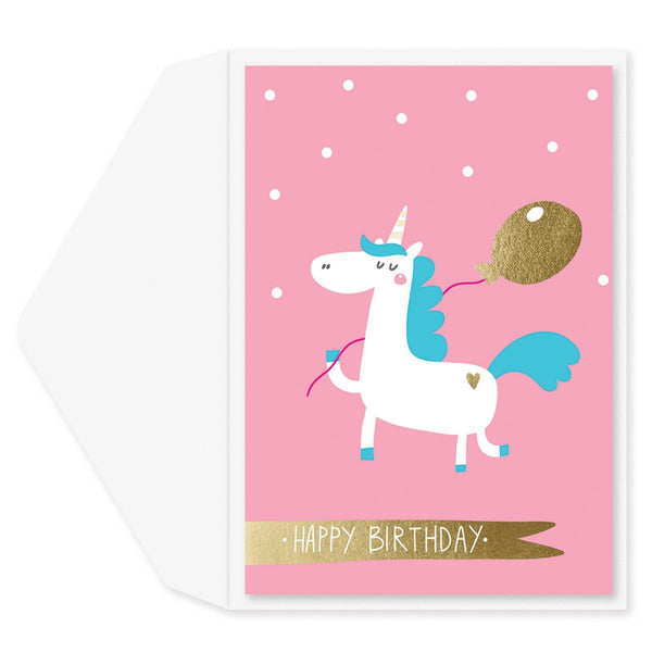 Whimsy Unicorn Birthday Card