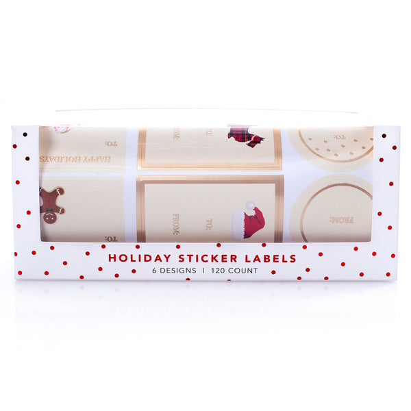 La Petite Noel Traditional Holiday Gift Labels Roll