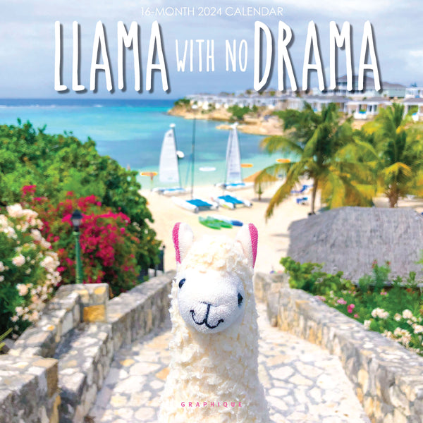 Llama with no Drama 12 x 12 Wall Calendar