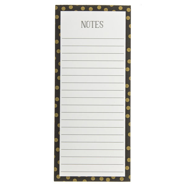 Gold Dots Magnetic Notepad