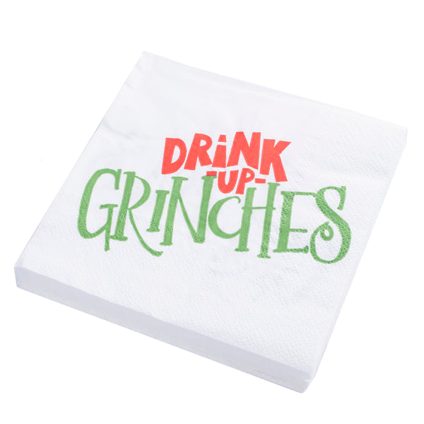 Drink Up Holiday Cocktail Napkins