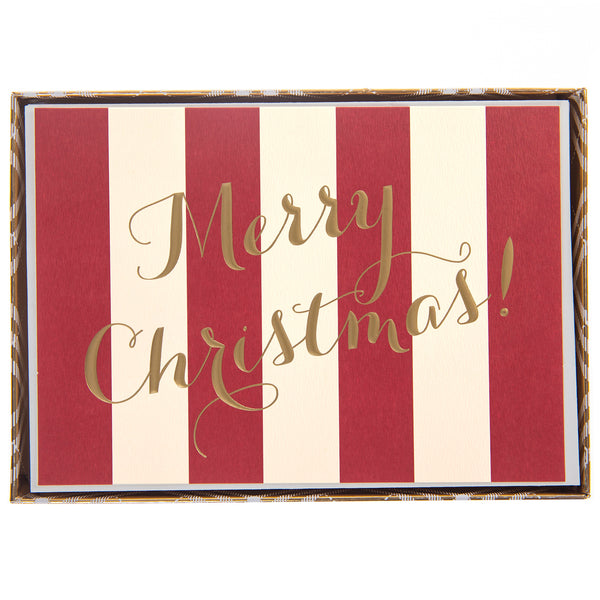 Merry Christmas Large Signature Holiday Boxed Card