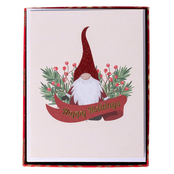Gnome & Banner Mid-Sized Holiday Boxed Card