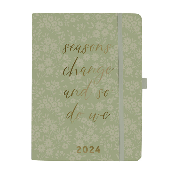 Sage Floral 6 x 8 18-Month Soft Cover Planner