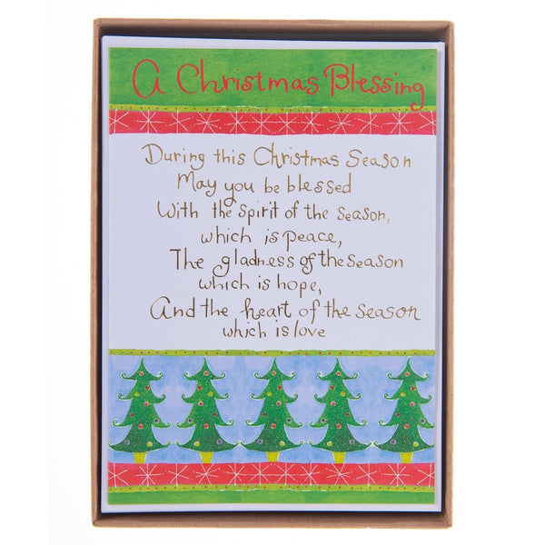 A Christmas Blessing Large Classic Holiday Boxed Card - Graphique de France