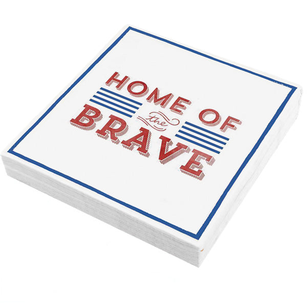 Home of the Brave Cocktail Napkins
