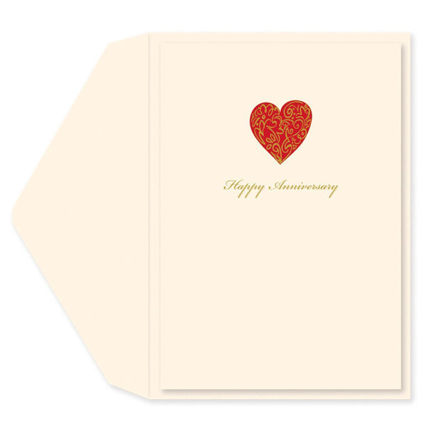Loving Heart Anniversary Card