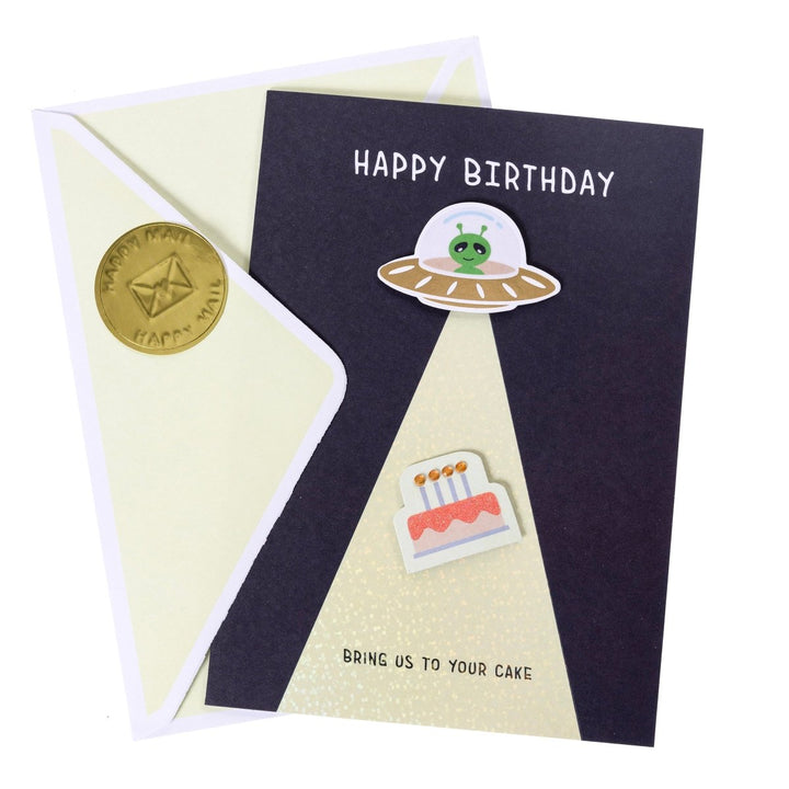 Alien Birthday Handmade Card - Graphique de France