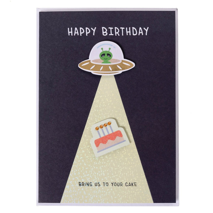 Alien Birthday Handmade Card - Graphique de France