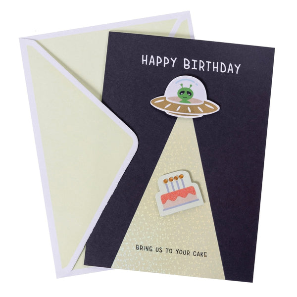 Alien Birthday Handmade Card - Graphique de France