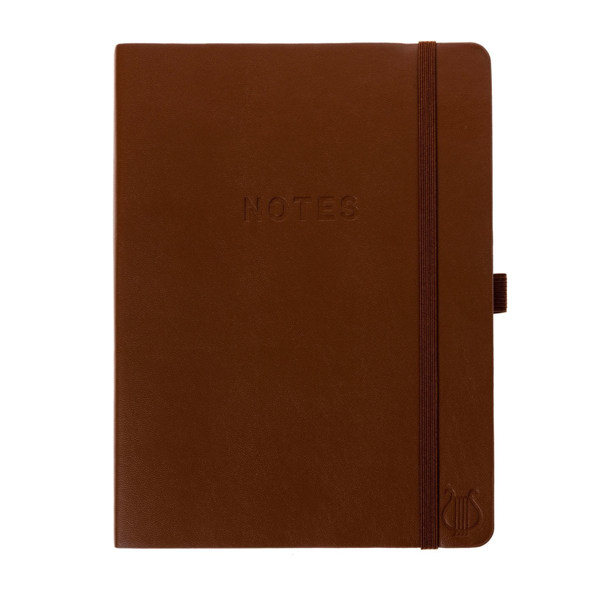 Graphique Courage Vegan Leather Spiral Journal, 6" X 8" - 192 Lined Pages, Inspirational Quote Cover