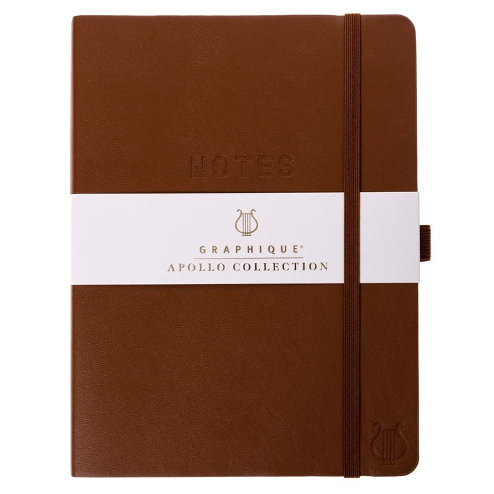 Apollo Collection Brown 6 x 8 Vegan Leather Journal - Graphique de France