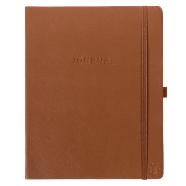 Apollo Collection Brown 8 x 10 Vegan Leather Journal - Graphique de France