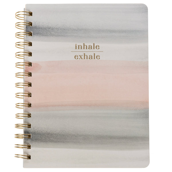 Calm Watercolor 6 x 8 Spiral Vegan Leather Journal